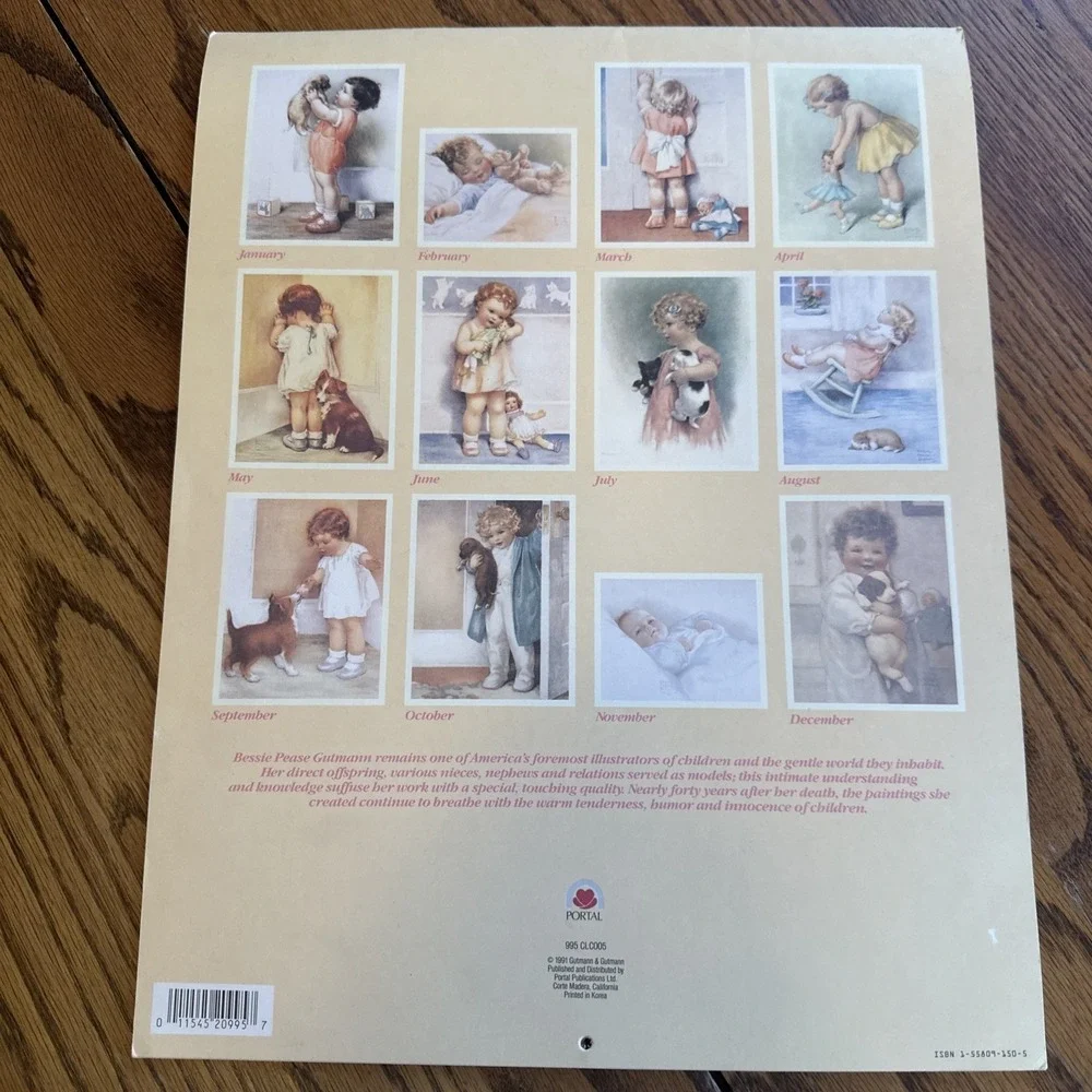 Bessie Pease Gutmann Calendar Lot 1992 1993 Vintage Art Multi Good Illustrations